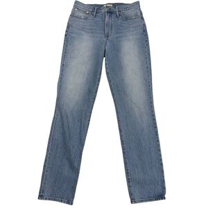 Madewell Jeans The Perfect Vintage Full Length Straight Leg Blue Womens 31 TALL